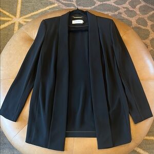 Calvin Klein Black Elegant Shawl Collar Blazer
